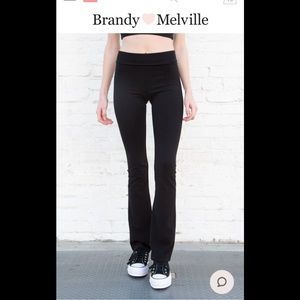 brandy black flare leggings